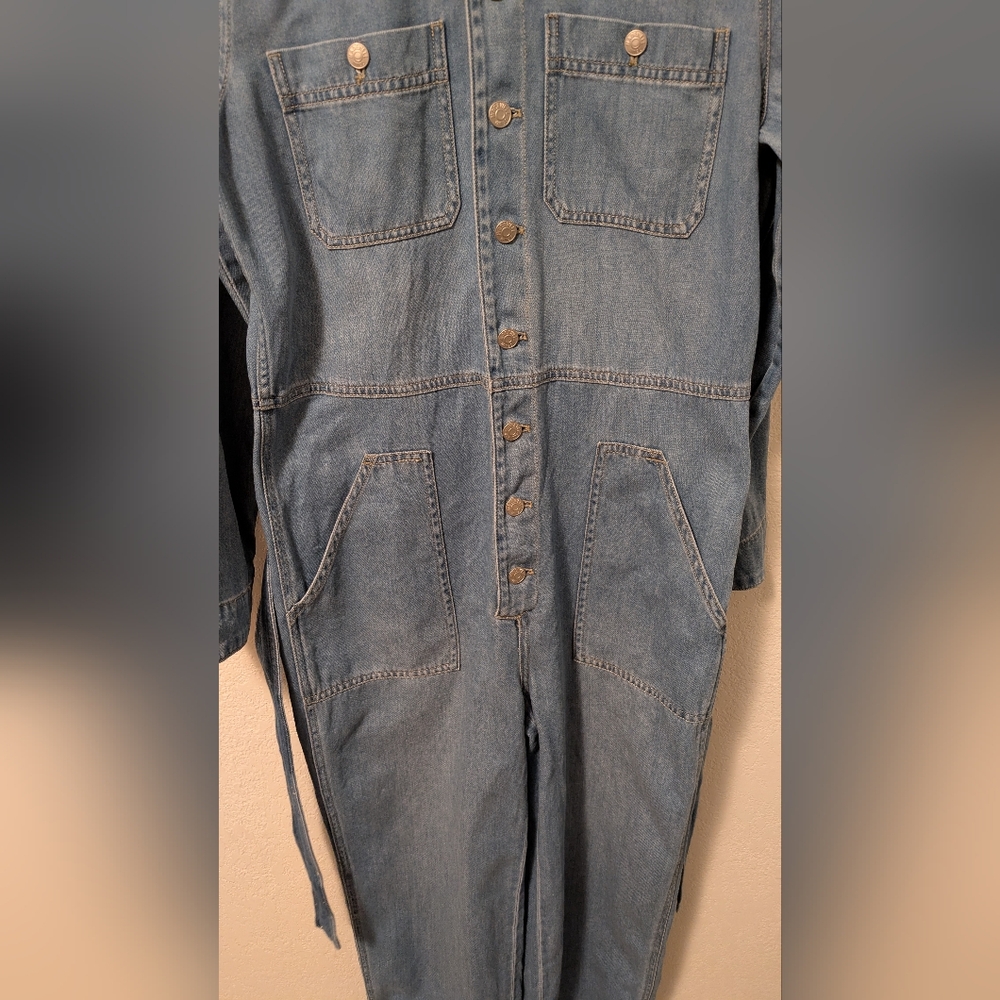 Madewell Denim Jumpsuit with Belt - Picture 5 of 5